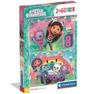 Gabbyjeva kućica za lutke: Super Color Puzzle 2x60 komada - Clementoni