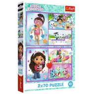 Gabi kućica za lutke igraći dan 2x70 komada puzzle - Trefl