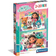 Gabiina kućica za lutke 2x20 komada Supercolor puzzle - Clementoni