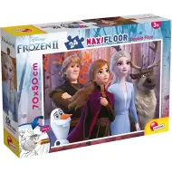 Glavni likovi iz Snježnog kraljevstva 2 u 1 maxi slagalica od 24 dijela i bojanka 70x50 cm - Lisciani
