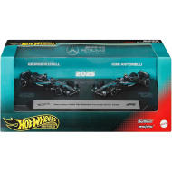 Hot Wheels F1 mali autići, set od 2 - Mercedes: Antonelli + Russell - Mattel