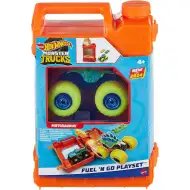 Hot Wheels Monster Trucks: Igraći set s benzinskom kantom - Mattel