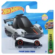 Hot Wheels: Pagani Zonda Cinque bijeli autić 1/64 - Mattel