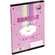 ICO: Lizzysuli Lollipop Rainbow bilježnica s linijama za 2. razred A5 16-32