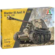 Italeri 1/35 Marder III Ausf. H Sd.Kfz.138 maketa tenka