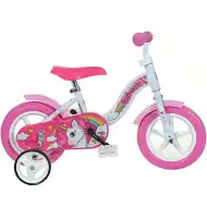 Jednorog ružičasto-bijeli dječji bicikl veličine 10 - Dino bikes bicikl