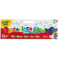 Jumbo 40-dijelni maxi set flomastera - Carioca