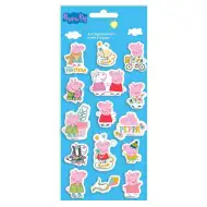 Luna: 3D pufnasti set naljepnica Peppa Pig na arku veličine 10x22 cm