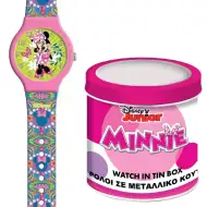Luna: Analogni sat s Minniem Mouseom u metalnoj poklon kutiji