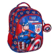 Luna: Must Team Amerika Kapetan zaobljeni ruksak s 3 pretinca 32x18x43 cm
