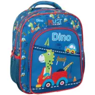 Luna: Must Team dječji zaobljeni ruksak s motivom dinosaura, 2 pretinca, 27x10x31 cm