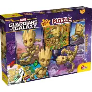 Marvel Groot 2 u 1, slagalica od 250 dijelova i bojanka 50x35cm - Lisciani