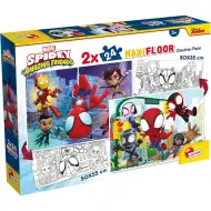 Marvel Spidey 2 u 1 maxi 2x24-dijelni puzzle i bojanka 50x35 cm - Lisciani