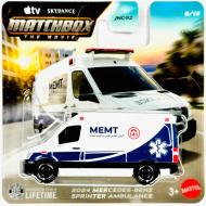 Matchbox A Film: 2024 Mercedes-Benz Sprinter vozilo hitne pomoći, mali autić 1/64 - Mattel