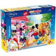 Mickey Mouse i prijatelji 2 u 1 puzzle od 150 dijelova i bojanka 70x50 cm - Lisciani