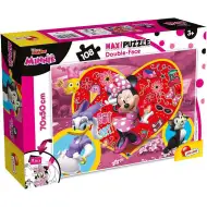 Minnie Mouse 2 u 1, puzzle od 108 dijelova i bojanka 70x50 cm - Lisciani