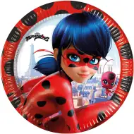 Miraculous: Bubamara i Crna Mačka papirnati tanjuri, set od 8 komada, 23 cm