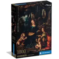 Muzejska kolekcija: Leonardo da Vinci - Djevica među stijenama 1000-dijelna slagalica s posterom - Clementoni