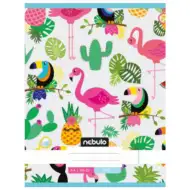 Nebulo: Flamingo i Tukan obična bilježnica A4 80-32