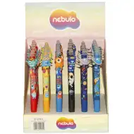 Nebulo: Gel pen s gumbom na pritiskanje s vanzemaljcem, može se izbrisati, različite varijante, 1 komad