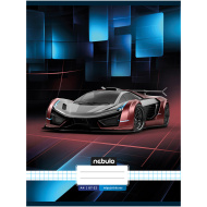 Nebulo: Heftana bilježnica s motivom sportskog automobila, kvadrirana, 87-32 A4
