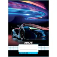 Nebulo: Kockasta bilježnica s uzorkom neonskog automobila A/5 27-32