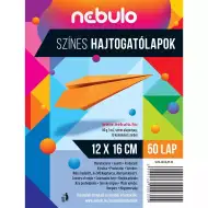 Nebulo: Šareni papir za savijanje, 50 listova, 12x16 cm, 80g