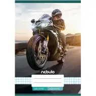 Nebulo: Šivana bilježnica s uzorkom trkaćeg motora, karirani, 27-32 A/5