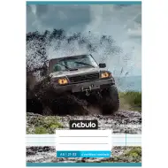 Nebulo: Spajalica bilježnica s crtama za 4. razred, s motivom off-road terenca, format A/5, 21-32
