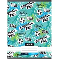 Nebulo: Spajalica s crtama, natpis "football time", bilježnica 81-32 A/4