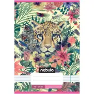Nebulo: Spremana bilježnica s crtama za 4. razred s leopard uzorkom 21-32 A/5