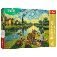 Obitelj Treflik: hranjenje kapibare, puzzle od 100 komada – Trefl