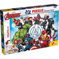Osvetnici 2 u 1 puzzle od 60 dijelova i bojanka 35x25 cm - Lisciani