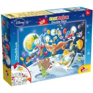 Pačje priče: Donald u svemiru 2 u 1 puzzle od 108 dijelova i bojanka 70x50 cm - Lisciani