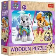 Paw Patrol Skye i Everest avantura 24-dijelna drvena slagalica - Trefl