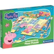 Peppa prase interaktivna 24-dijelna podna slagalica - Clementoni