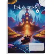 Pišem i crtam bilježnica za 4. razred, 2 u 1, crte i prazne stranice, A/5