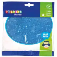 PlayBox: 5mm MIDI prozirne perle za glačanje u plavoj boji, pakiranje od 6000 komada