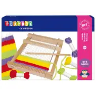 PlayBox: Kompletan set za tkanje s koncima i kvadratnim tkalačkim okvirom