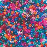 PlayBox: Prozirni set šarenih glitter perli od 1000 komada