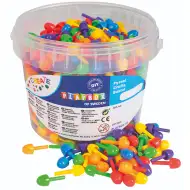 PlayBox: Set malih šarenih mozaik pločica, 125 komada, promjera 1 cm