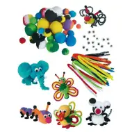 PlayBox: Set šarenih pompona s motivima životinja