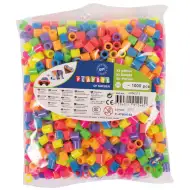 PlayBox: XL MAXI neonske boje glačane perle 9 mm, pakiranje od 1000 komada