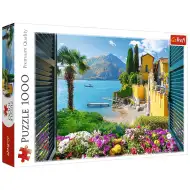 Pogled na jezero Como, puzzle od 1000 dijelova - Trefl