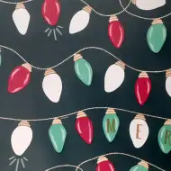Poklon papir s božićnim lampicama, 200x70 cm