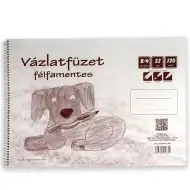 Polu-meki blok za skiciranje s spiralom B/4, 32 lista, 120g