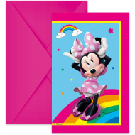 Pozivnice za zabavu s Minnie, set od 6 kom.