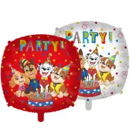 Psići u ophodnji: Dvostrani kvadratni folijski balon 46 cm
