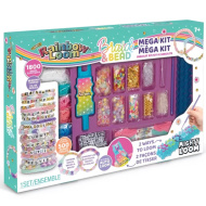 Rainbow Loom: Veliki komplet za izradu gumenih narukvica i za nizanje perlica