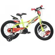 Raptor zeleni dječji bicikl veličine 14 - Dino Bikes bicikl